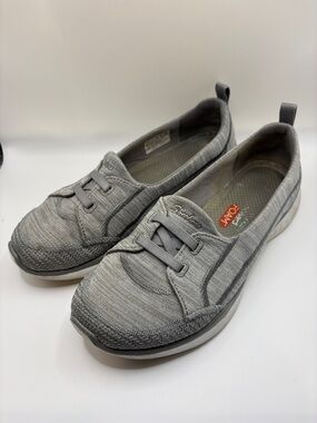 Skechers Women's Gray Slip-On Knit Sneakers